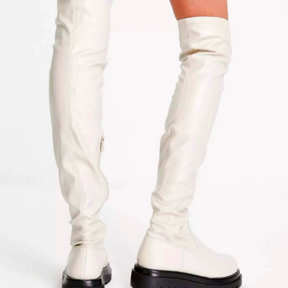 Chunky over the knee boots